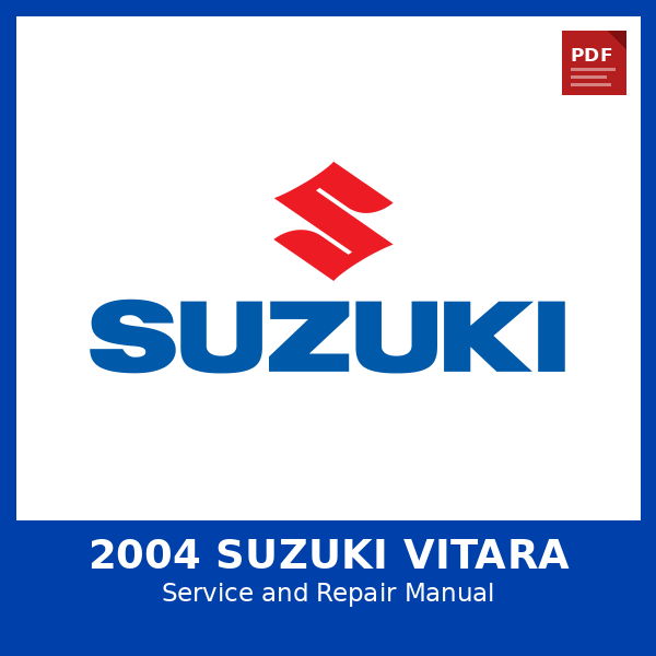 2004 Suzuki Vitara OEM Factory Repair Manual