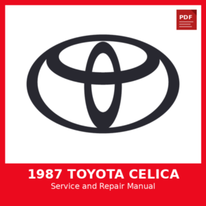 1987 Toyota Celica OEM Factory Repair Manual