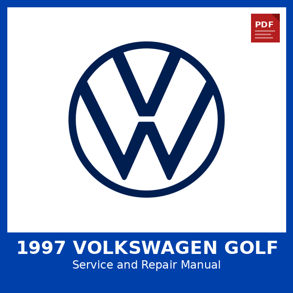 1997 Volkswagen Golf OEM Factory Repair Manual