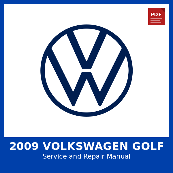 2009 Volkswagen Golf OEM Factory Repair Manual