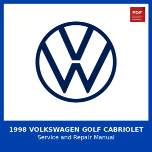 1998 Volkswagen Golf Cabriolet OEM Factory Repair Manual