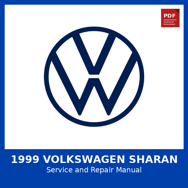 1999 Volkswagen Sharan OEM Factory Repair Manual